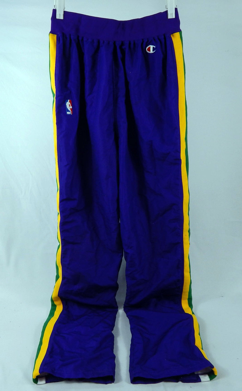 1992-93 Utah Jazz #15 Game Used Purple Warm Up Pants 34 777