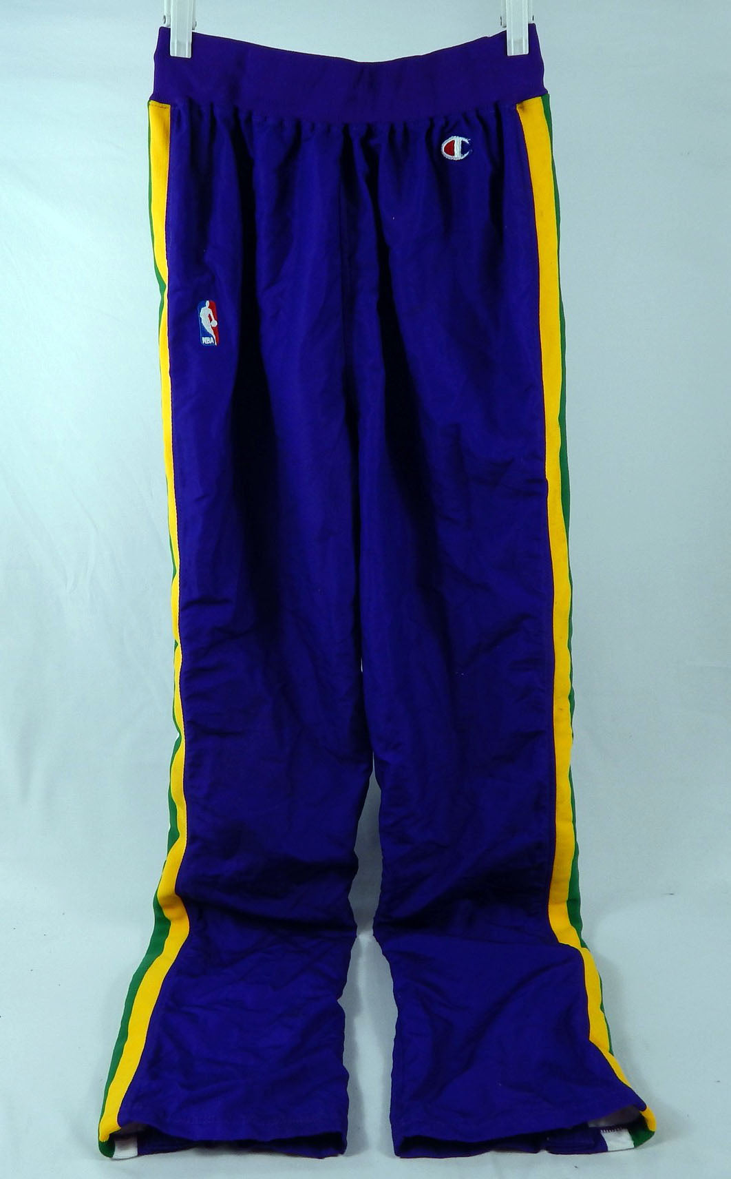 1992-93 Utah Jazz #15 Game Used Purple Warm Up Pants 34 777