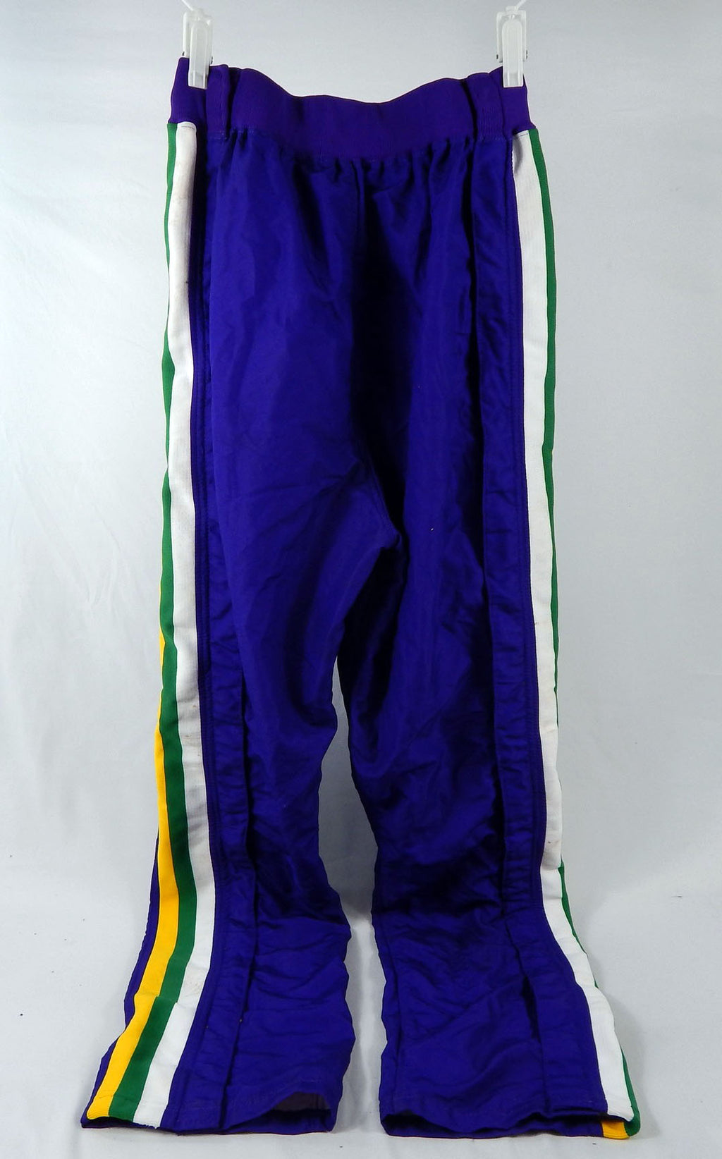1992-93 Utah Jazz #15 Game Used Purple Warm Up Pants 34 777 Pic2
