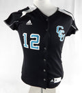 2010 Coastal Carolina Chants #12 Game Used Black Jersey Softball M 079