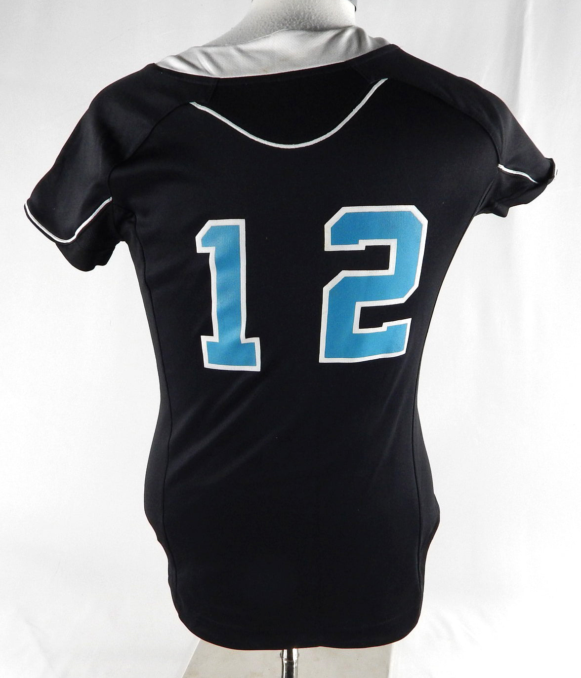 2010 Coastal Carolina Chants #12 Game Used Black Jersey Softball M 079 Pic2