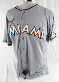 2012-18 Miami Marlins #37 Game Used Grey Jersey 48 981