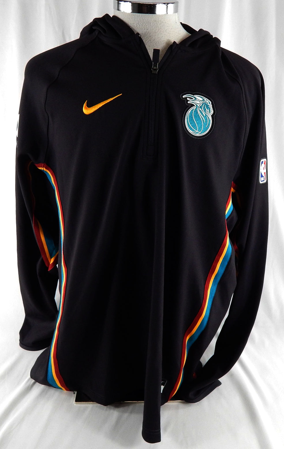 2025-26 Detroit Pistons Tobias Harris #12 Game Used Black Warm Up Jacket City 9
