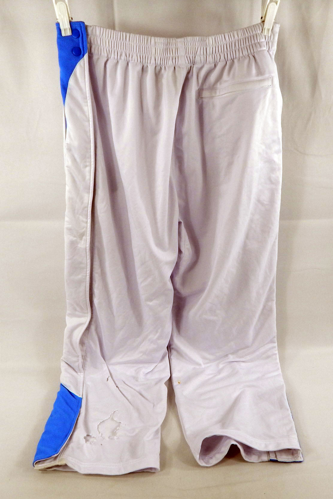 2004-05 Utah Jazz Gordon Giricek #10 Game Used White Warm Up Pants 2XL 150 Pic2