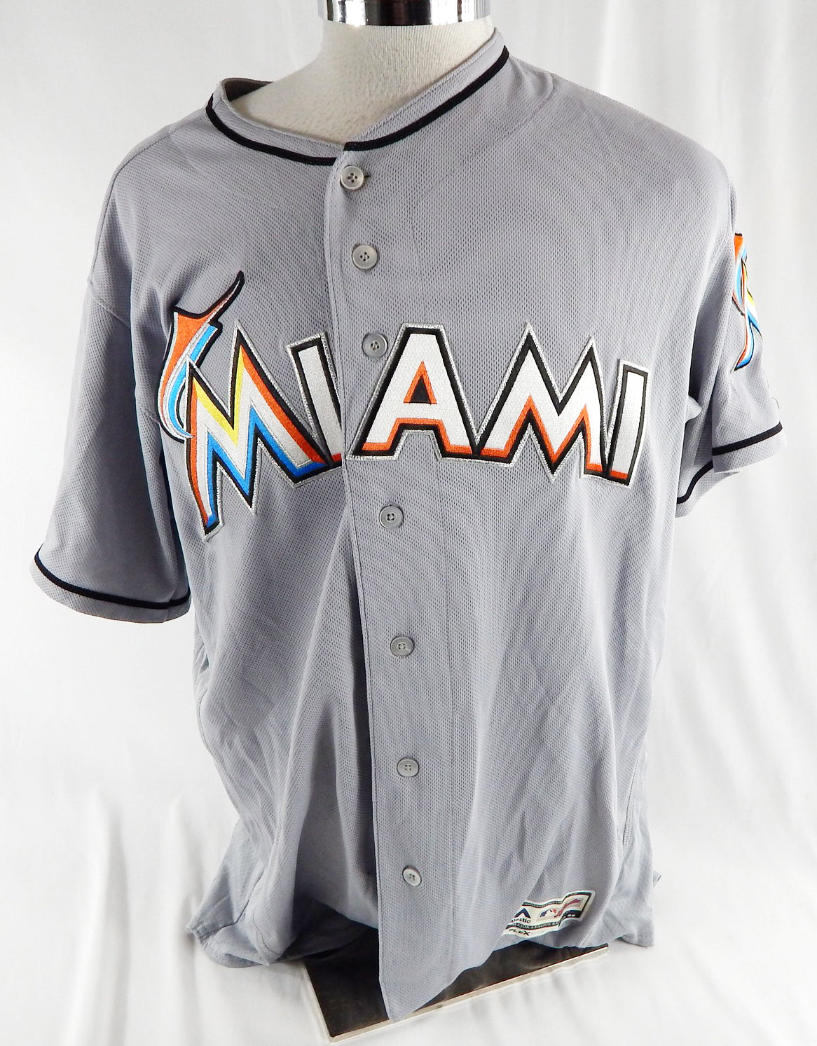 2012-18 Miami Marlins #34 Game Used Grey Jersey 48 982