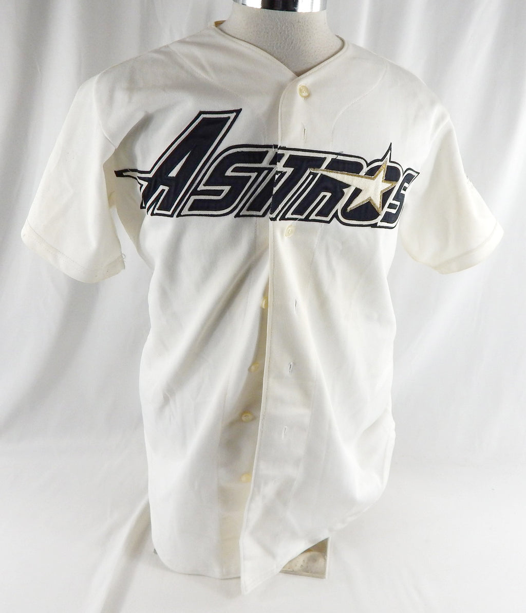 1990s Houston Astros #4 Game Used White Jersey Astrodome  970