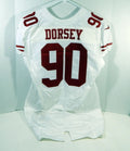 2016 San Francisco 49ers Glenn Dorsey #90 Game Issued White Jersey 48 DP15869