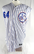 2024 Syracuse Mets #64 Game Used White Jersey Salt City 44 691
