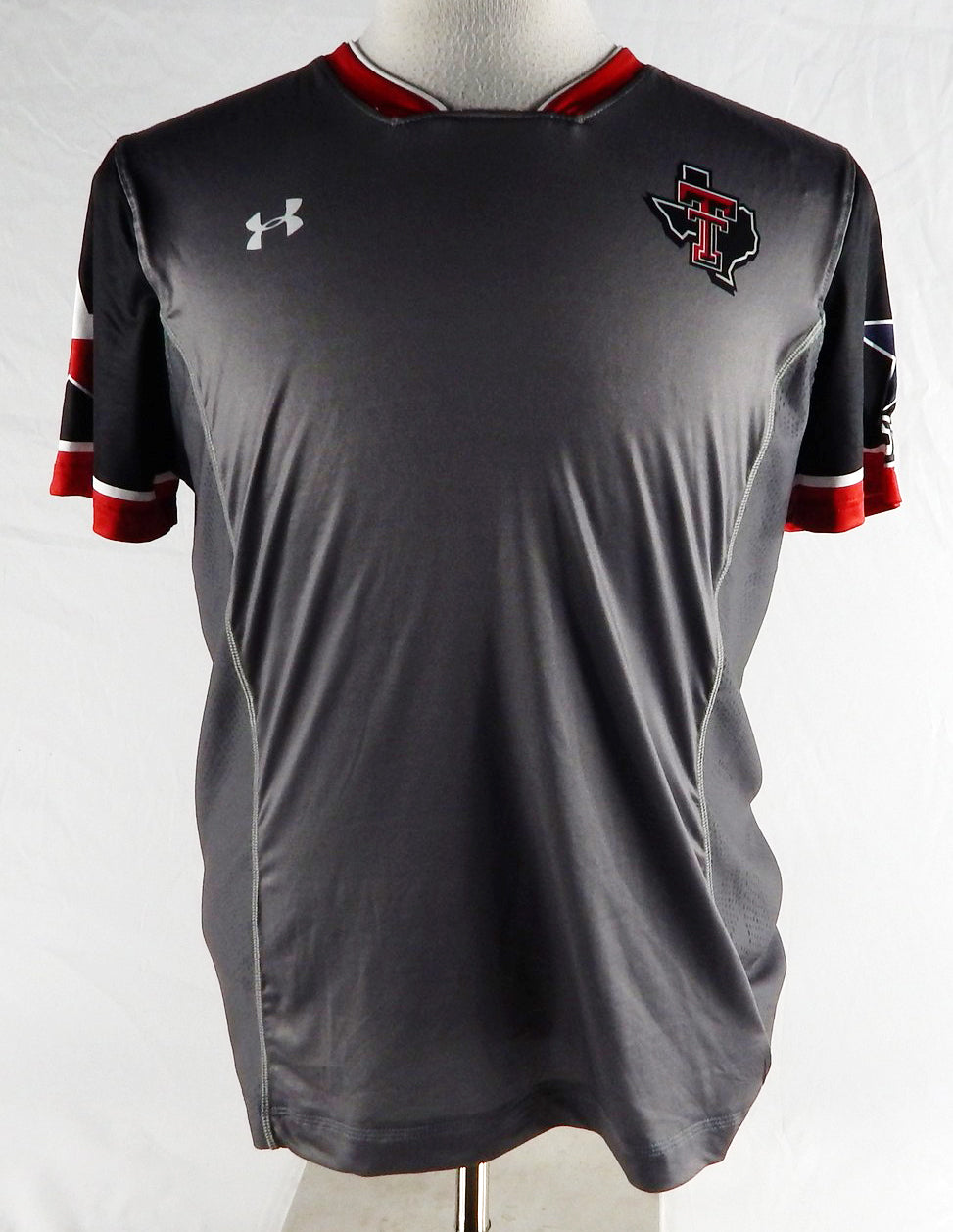2021 Texas Tech Red Raiders Game Used Grey Jersey Womens Soccer L 691
