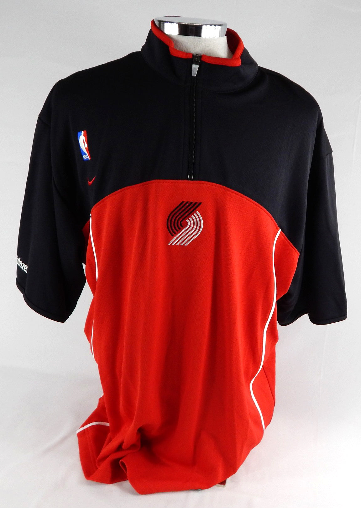 2000s Portland Trail Blazers Game Issued Black Shooting Shirt XXL 504