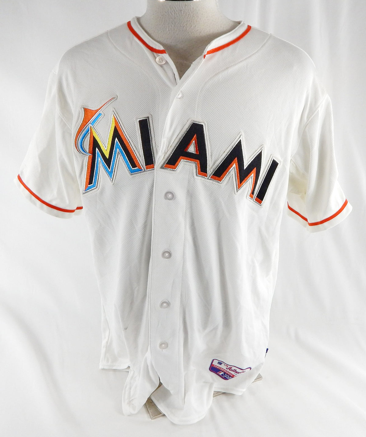 2012-18 Miami Marlins #35 Game Used White Jersey 48 983