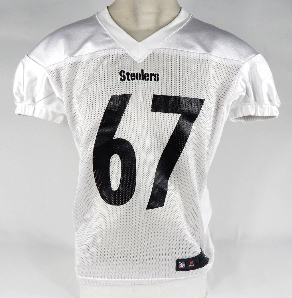 2017 Pittsburgh Steelers BJ Finney #67 Game Issued White Practice Jersey 50 8