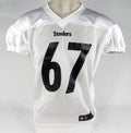 2017 Pittsburgh Steelers BJ Finney #67 Game Issued White Practice Jersey 50 8