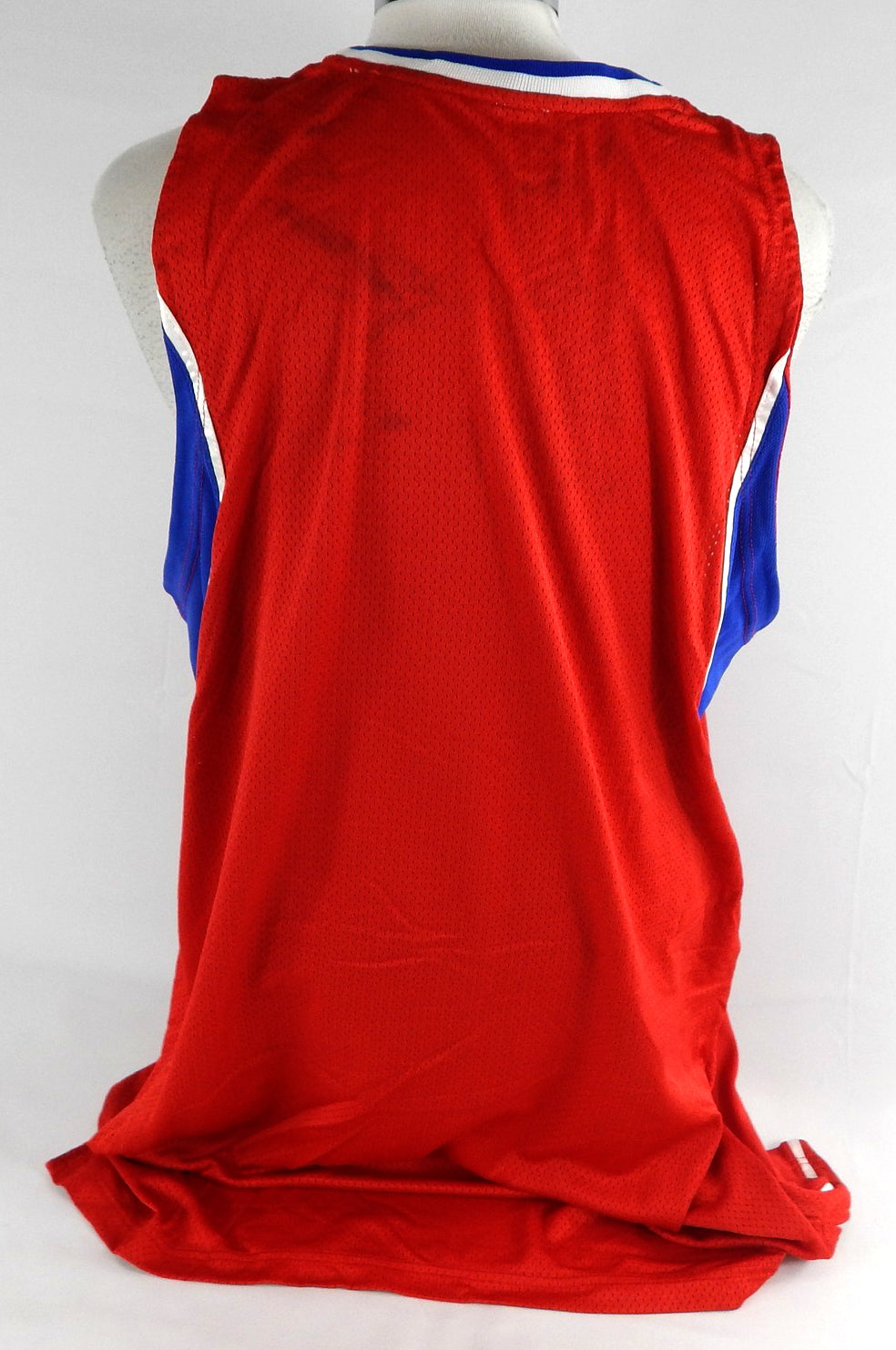 2008-09 Philadelphia 76ers Blank Game Issued Red Jersey 52 909 Pic2