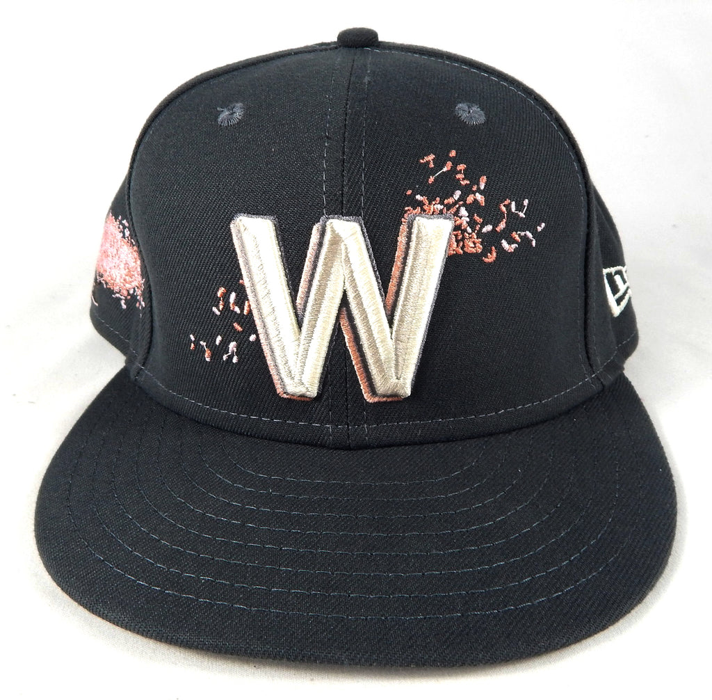 2023 Washington Nationals Thaddeus Ward #68 Game Issued P Used Grey Hat City Con