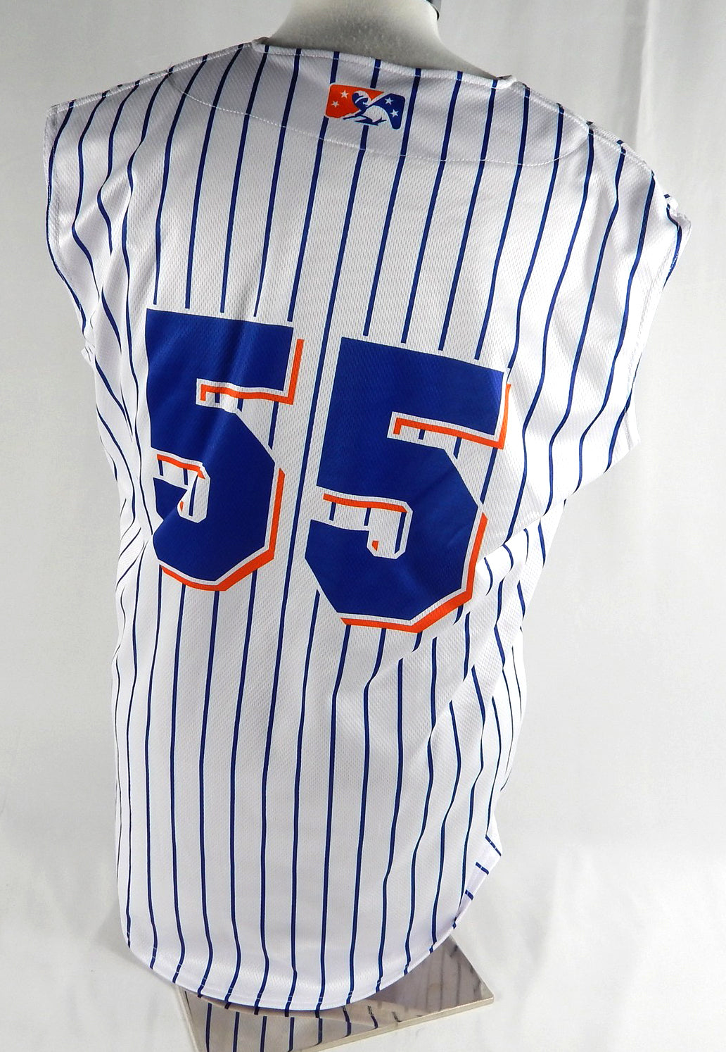 2024 Syracuse Mets #55 Game Used White Jersey Salt City 44 693 Pic2