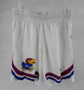 2022-23 Kansas Jayhawks Game Issued White Shorts Basketball M+2 609