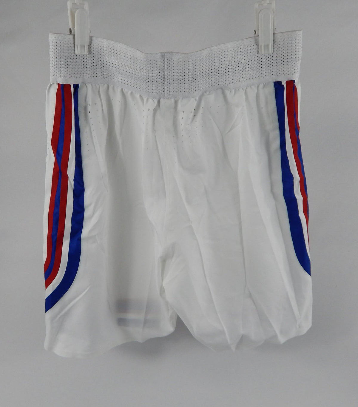 2022-23 Kansas Jayhawks Game Issued White Shorts Basketball M+2 609 Pic2