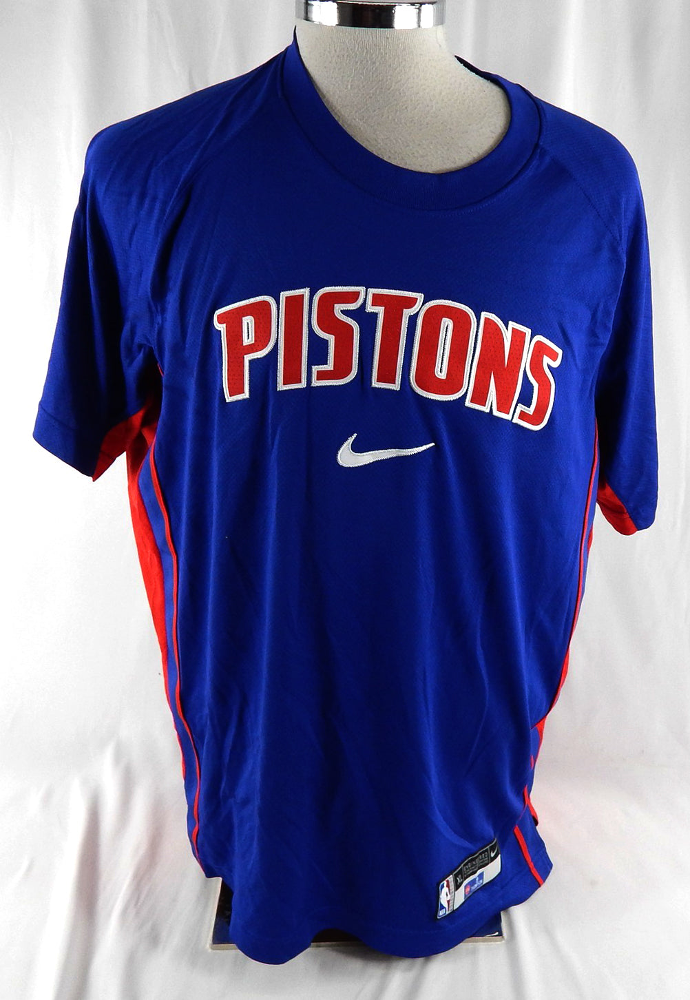 2025-26 Detroit Pistons Ausar Thompson #9 Game Used Blue Shooting Shirt XL 742