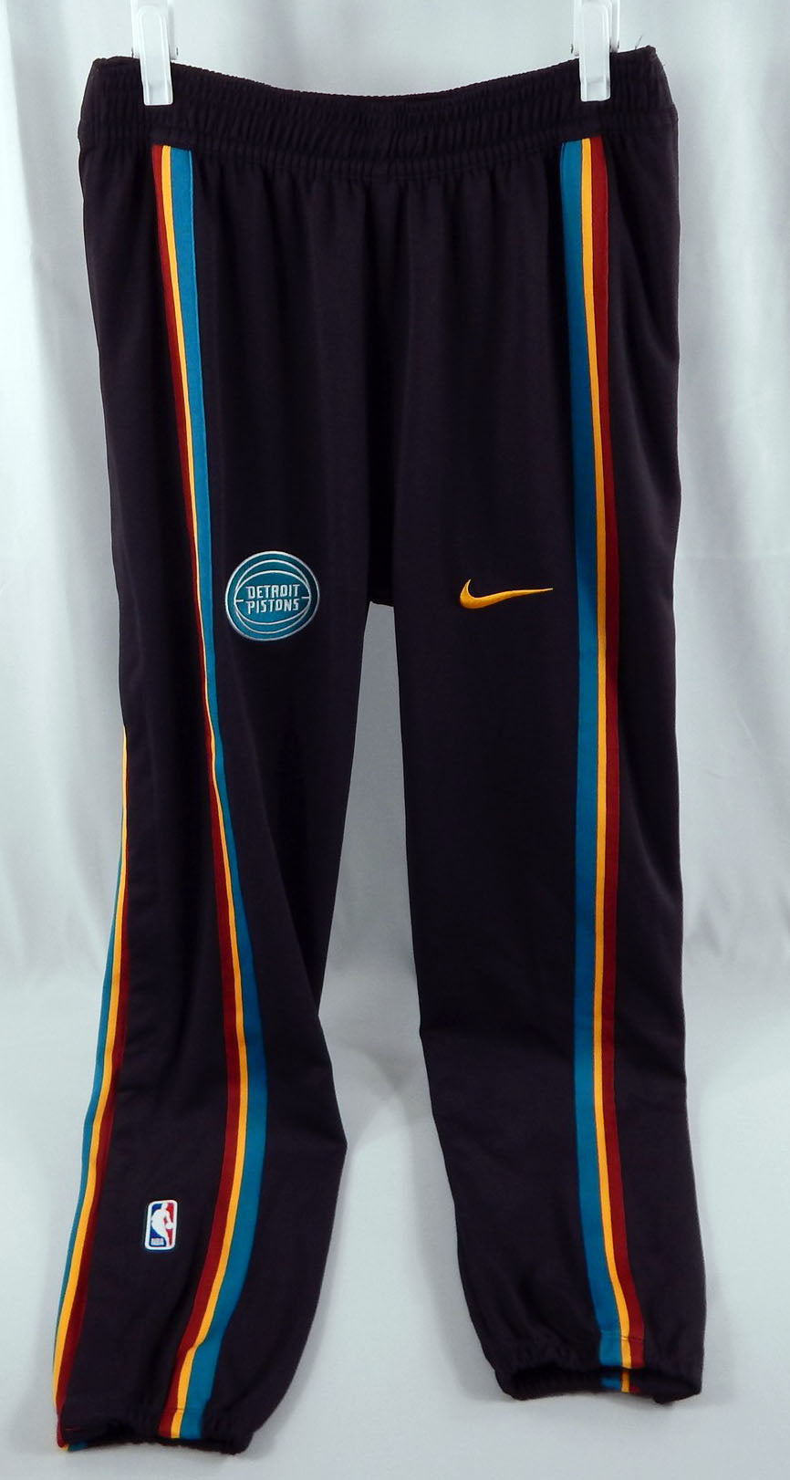 2025-26 Detroit Pistons Marcus Sasser #25 Game Used Black Warm Up Pants M 13893