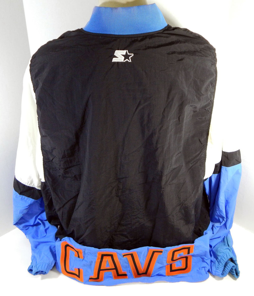 1997-98 Cleveland Cavaliers Game Issued Black White Warm Up Jacket 54 148 Pic2