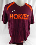 2000s Virginia Tech Hokies #20 Game Used Maroon Warm Up Shirt XL 973