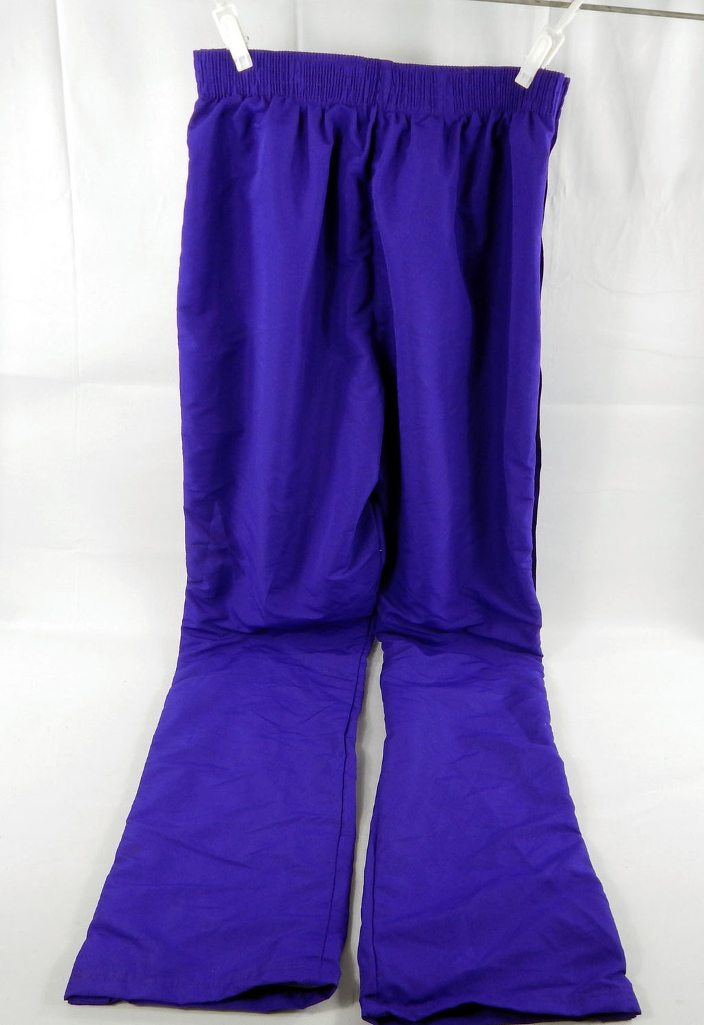 1990s Charlotte Hornets Game Issued Purple Warm Up Pants 44 155 Pic2