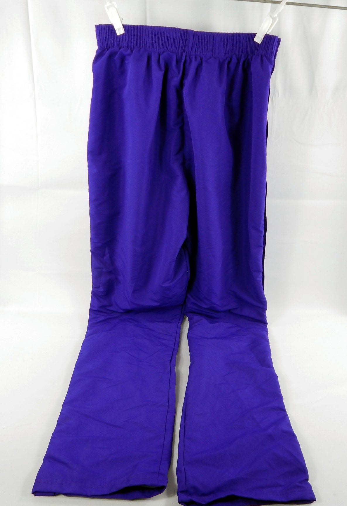 1990s Charlotte Hornets Game Issued Purple Warm Up Pants 44 155 Pic2