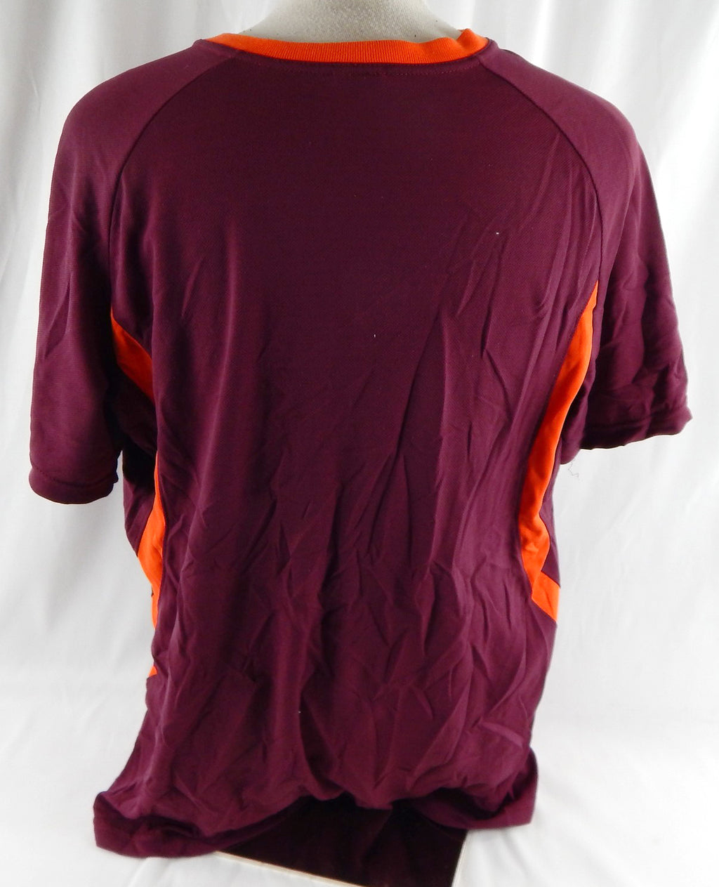 2000s Virginia Tech Hokies #20 Game Used Maroon Warm Up Shirt XL 973 Pic2