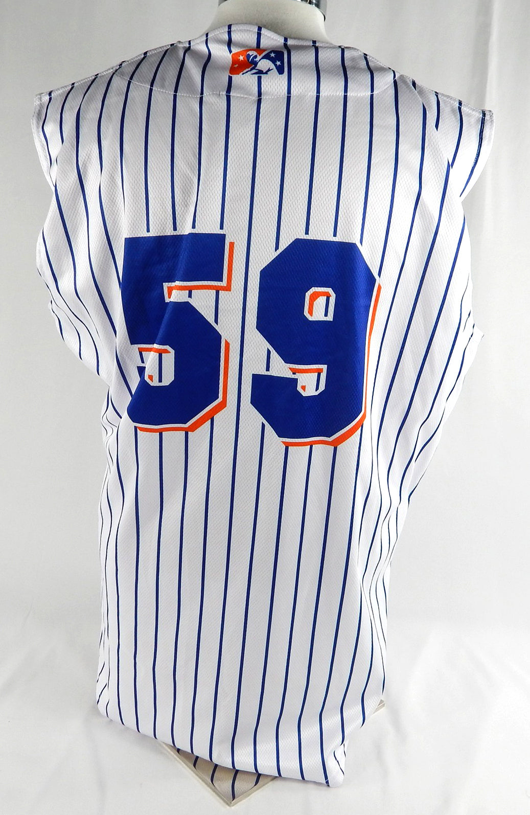 2024 Syracuse Mets #59 Game Used White Jersey Salt City 46 696 Pic2