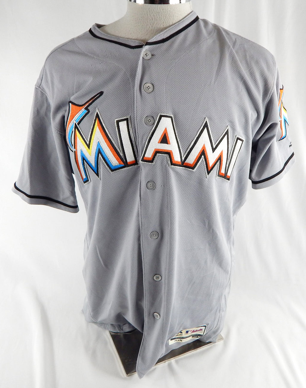 2012-18 Miami Marlins #25 Game Used Grey Jersey 46 985