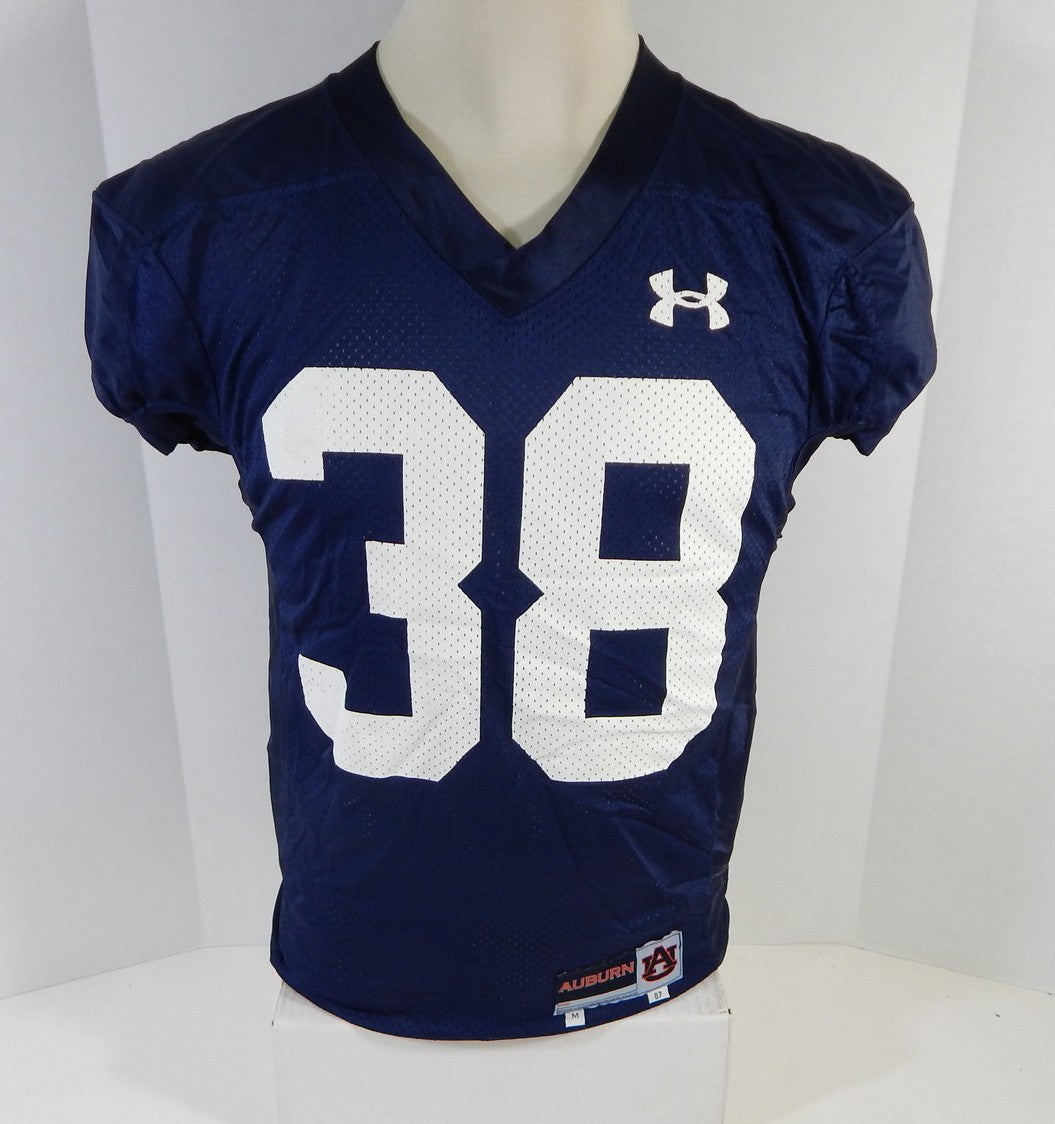 2007 Auburn Tigers #38 Game Used Navy Football Practice Jersey M DP11308