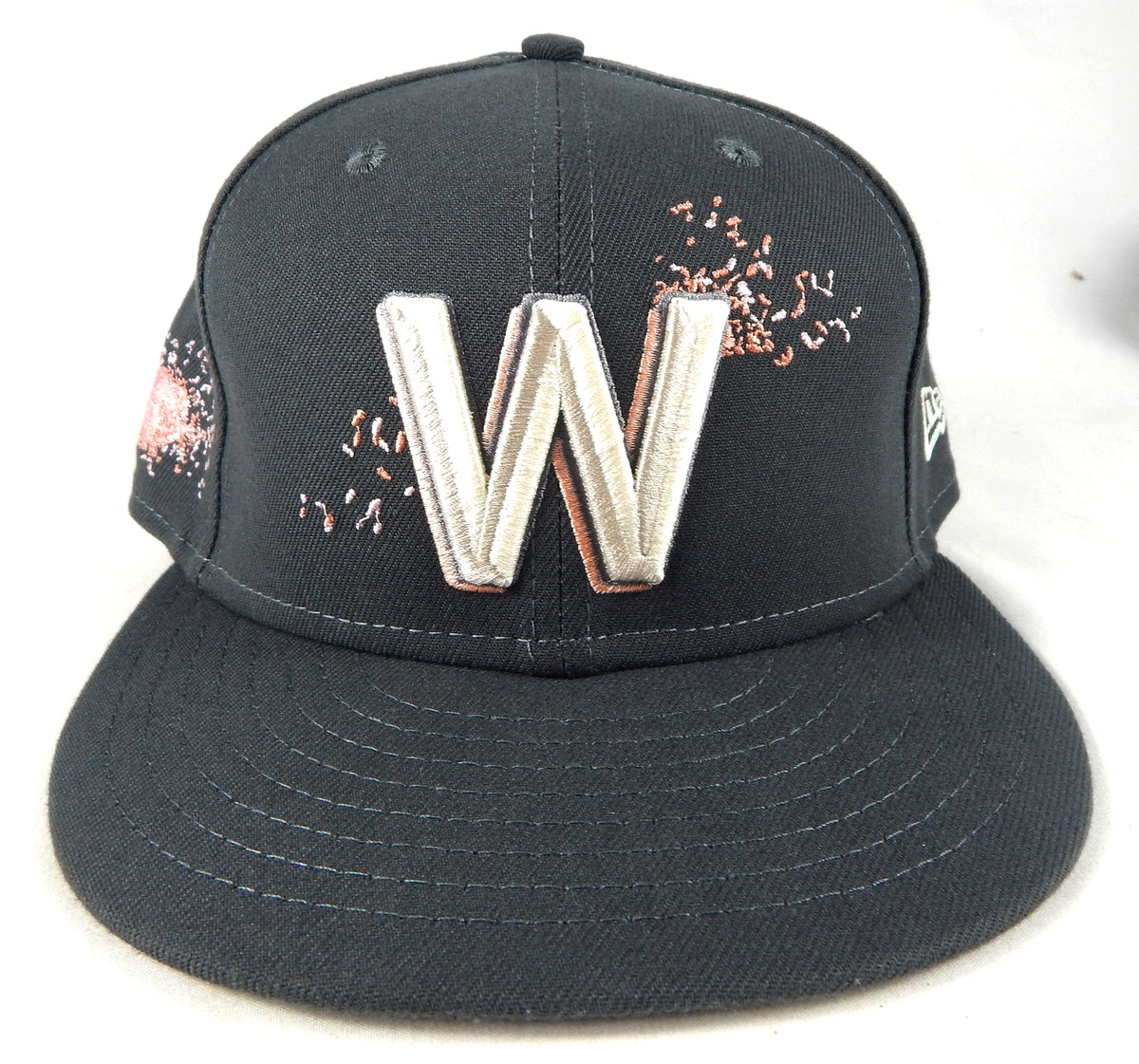 2023 Washington Nationals Carl Edwards Jr #58 Game Issued Grey Hat City Connect2
