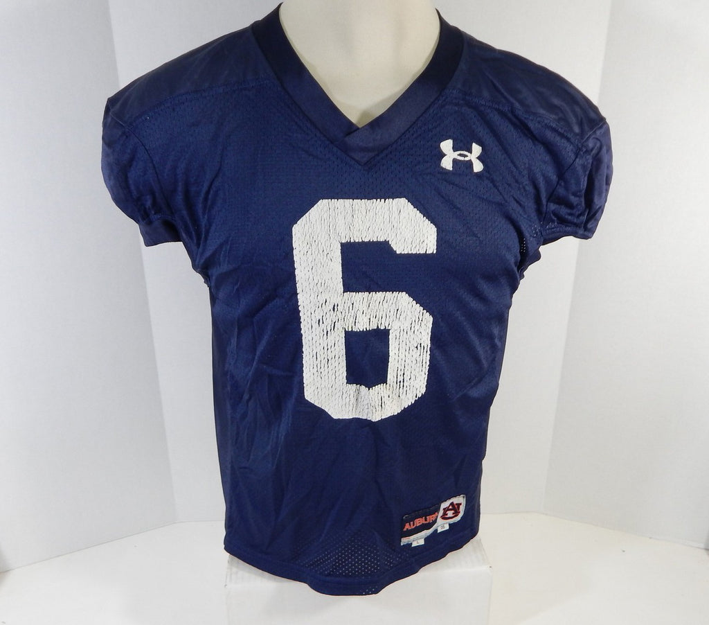 2005 Auburn Tigers #6 Game Used Navy Football Practice Jersey L DP11309