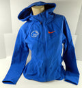 Boise State Broncos Team Issued Nike Full Zip Royal Blue Hooded Sweatshirt New S