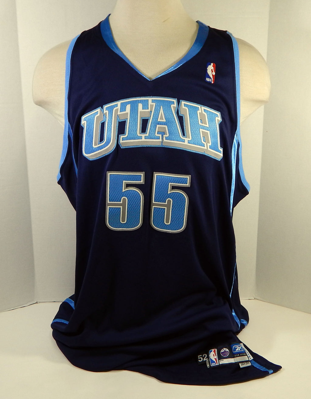 2004-05 Utah Jazz Rafael Araujo #55 Game Issued Navy Jersey 52 DP15875 Pic2