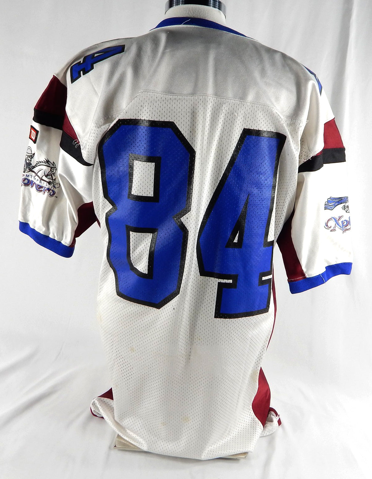 2001-06 Memphis Xplorers #84 Game Used Team Signed White Jersey 310 Pic2