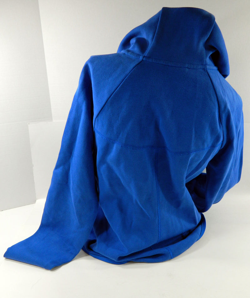 Boise State Broncos Team Issued Nike Full Zip Royal Blue Hooded Sweatshirt New S Pic2