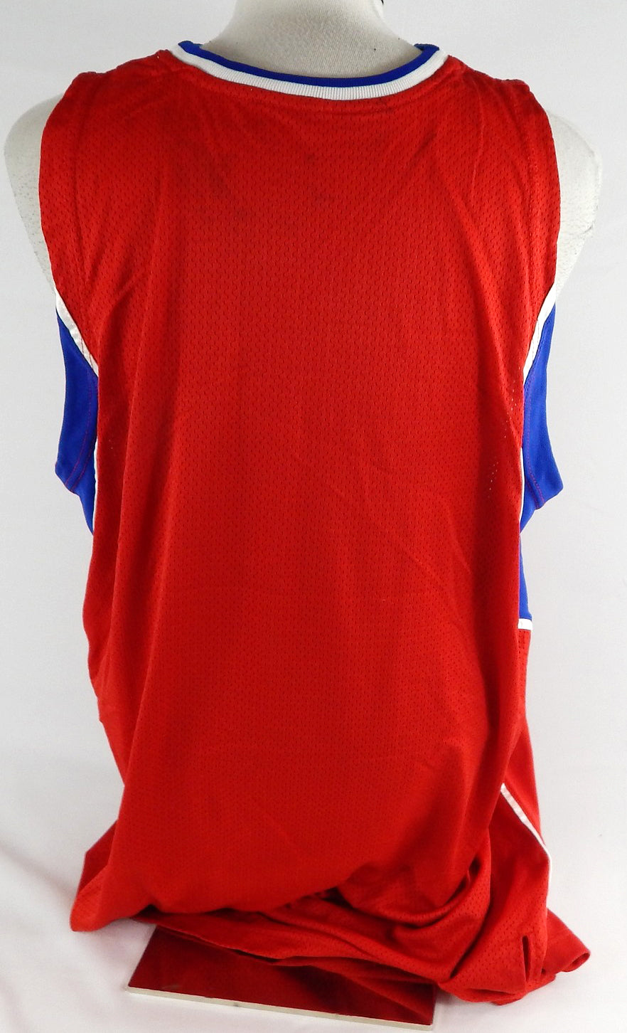 2008-09 Philadelphia 76ers Blank Game Issued Red Jersey 52 916 Pic2