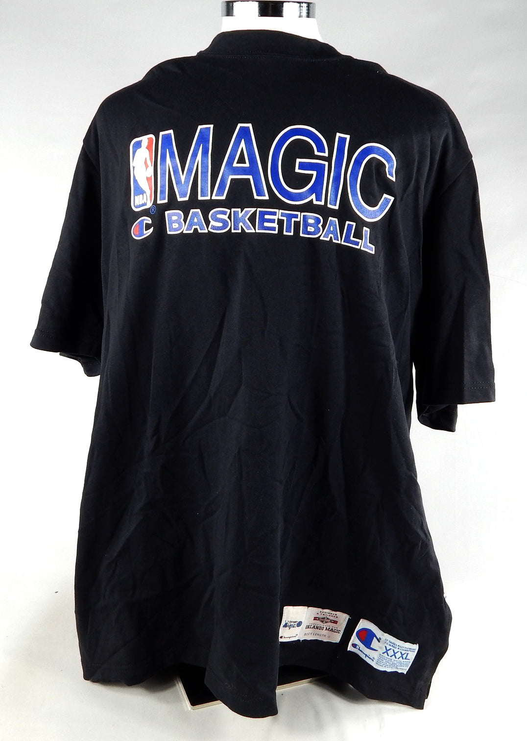 1994-95 Orlando Magic Game Used Black Training Shirt XXXL 379