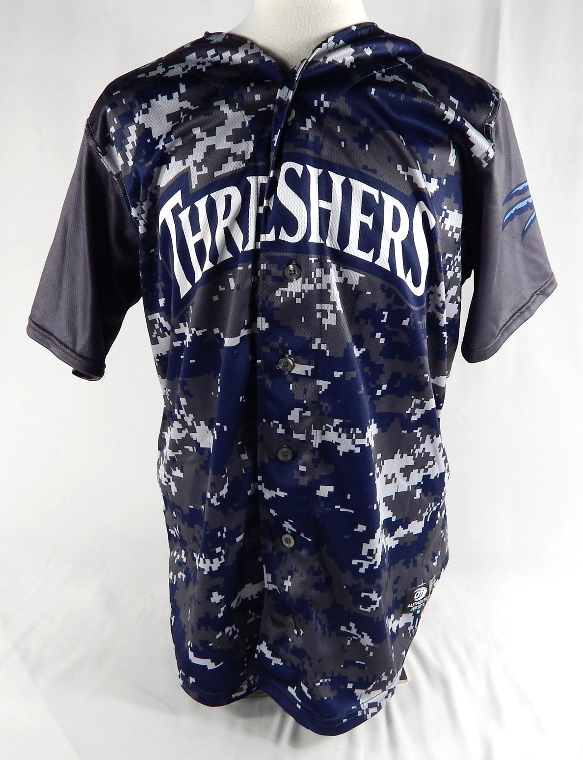 2024 Clearwater Threshers #12 Game Used Navy Camo Jersey Military 48 091