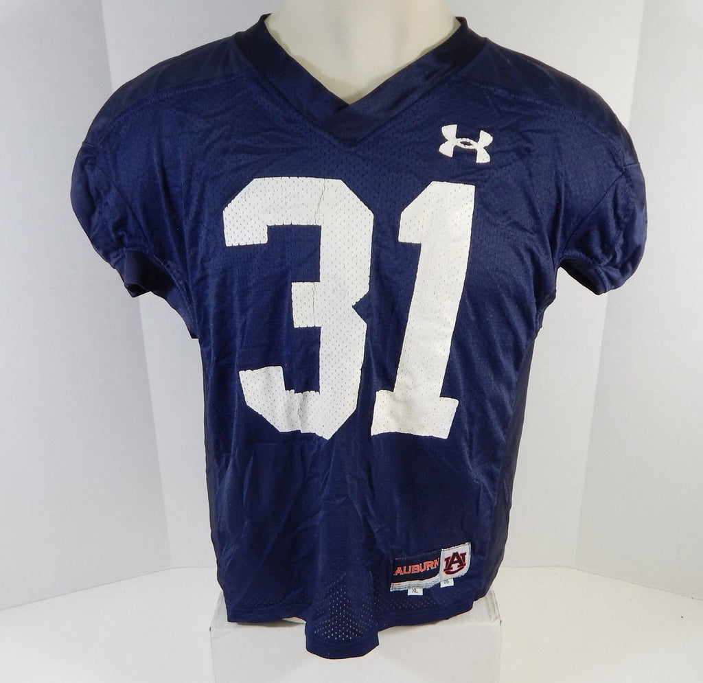 2006 Auburn Tigers #31 Game Used Navy Football Practice Jersey XL DP11313