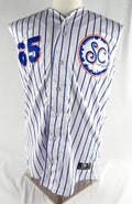 2024 Syracuse Mets #65 Game Used White Jersey Salt City 44 702