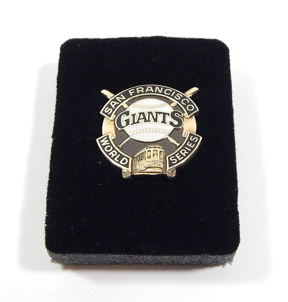 1989 San Francisco Giants MLB World Series Vintage Press Pin In Original Case