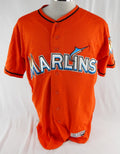 2012-18 Miami Marlins Cody Poteet #90 Game Used Orange Jersey 46 989