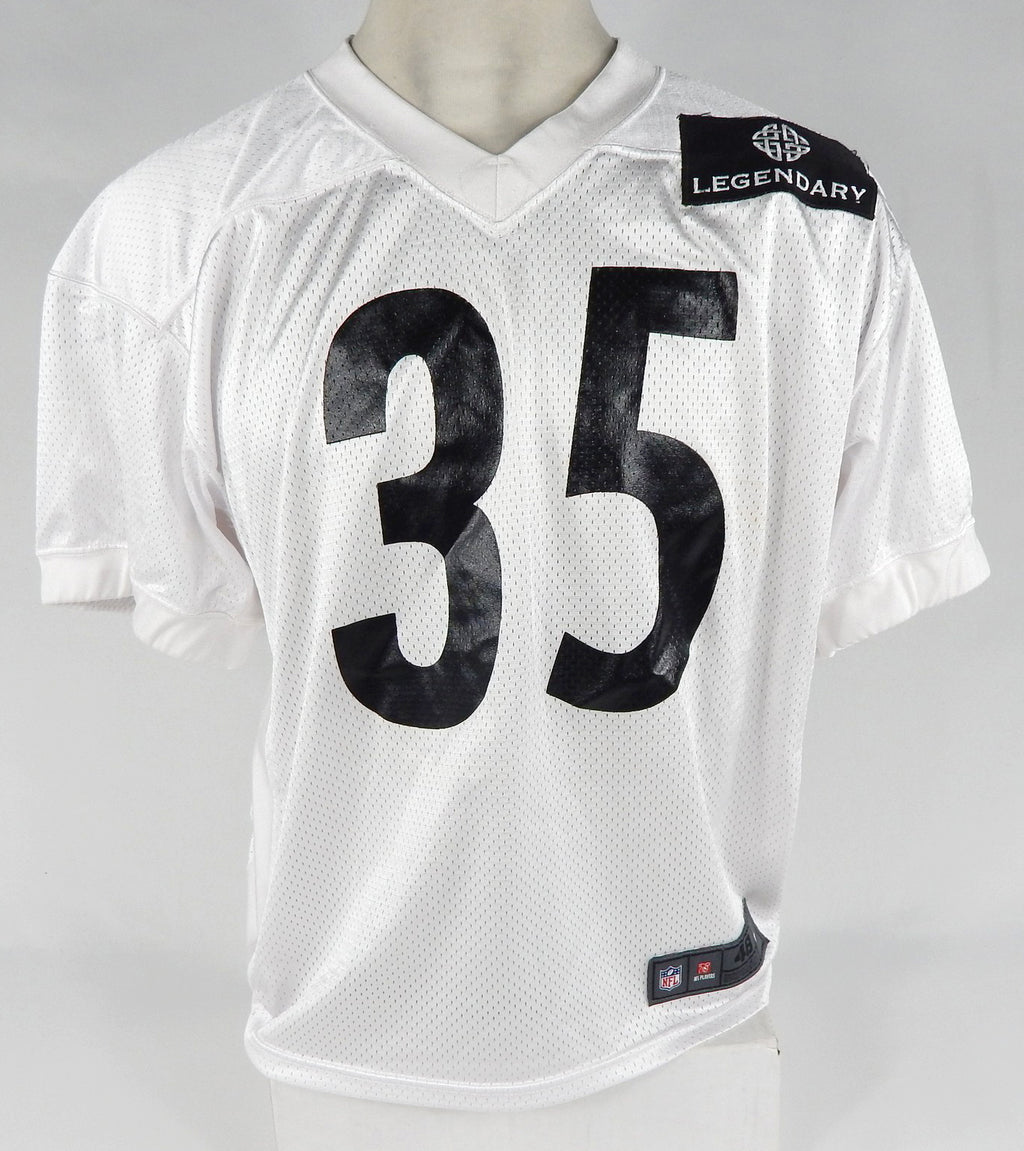 2013 Pittsburgh Steelers #35 Game Issued White Practice Jersey Legendary Patch 48 DP66987