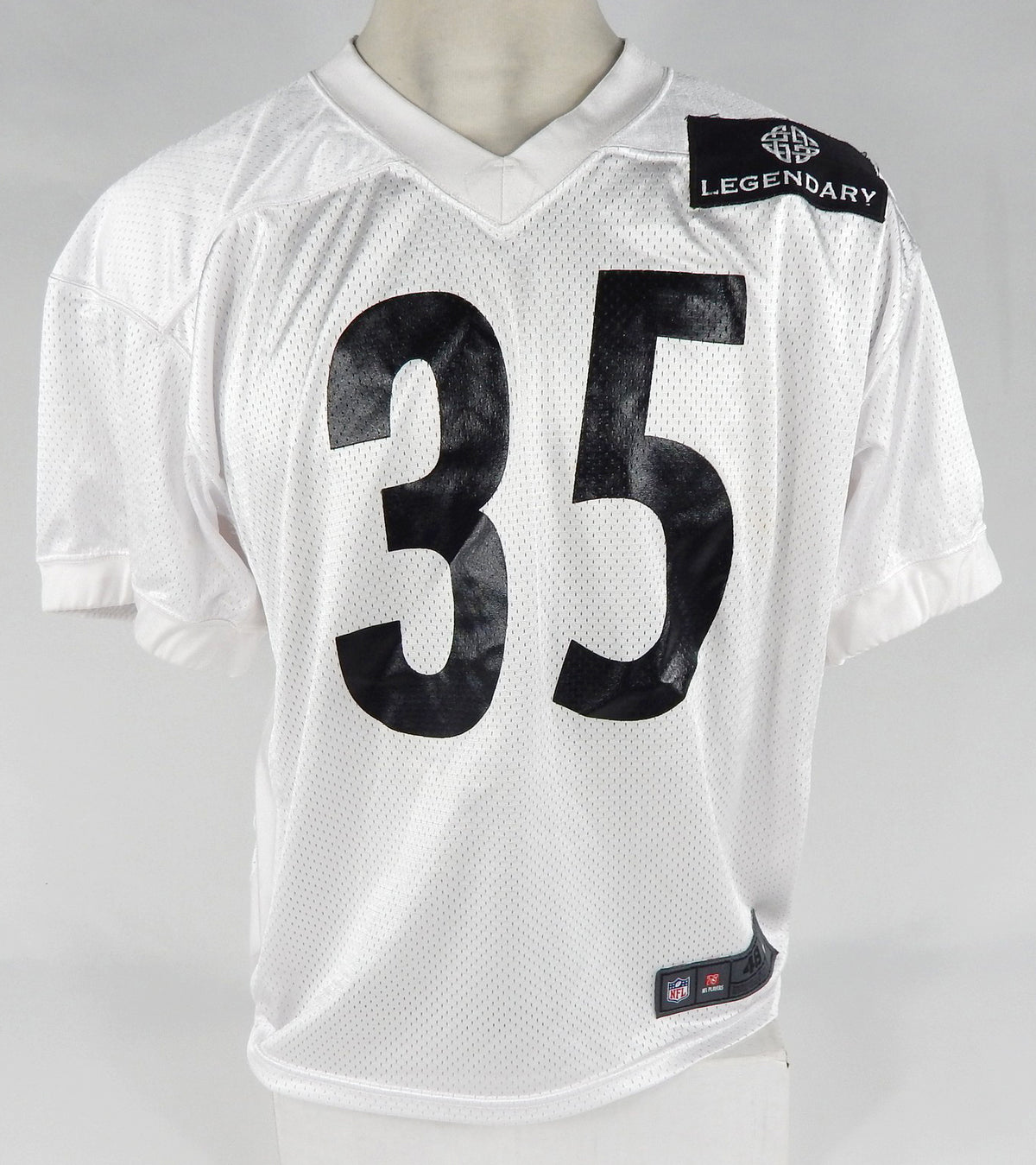 2013 Pittsburgh Steelers #35 Game Issued White Practice Jersey Legendary Patch 48 DP66987