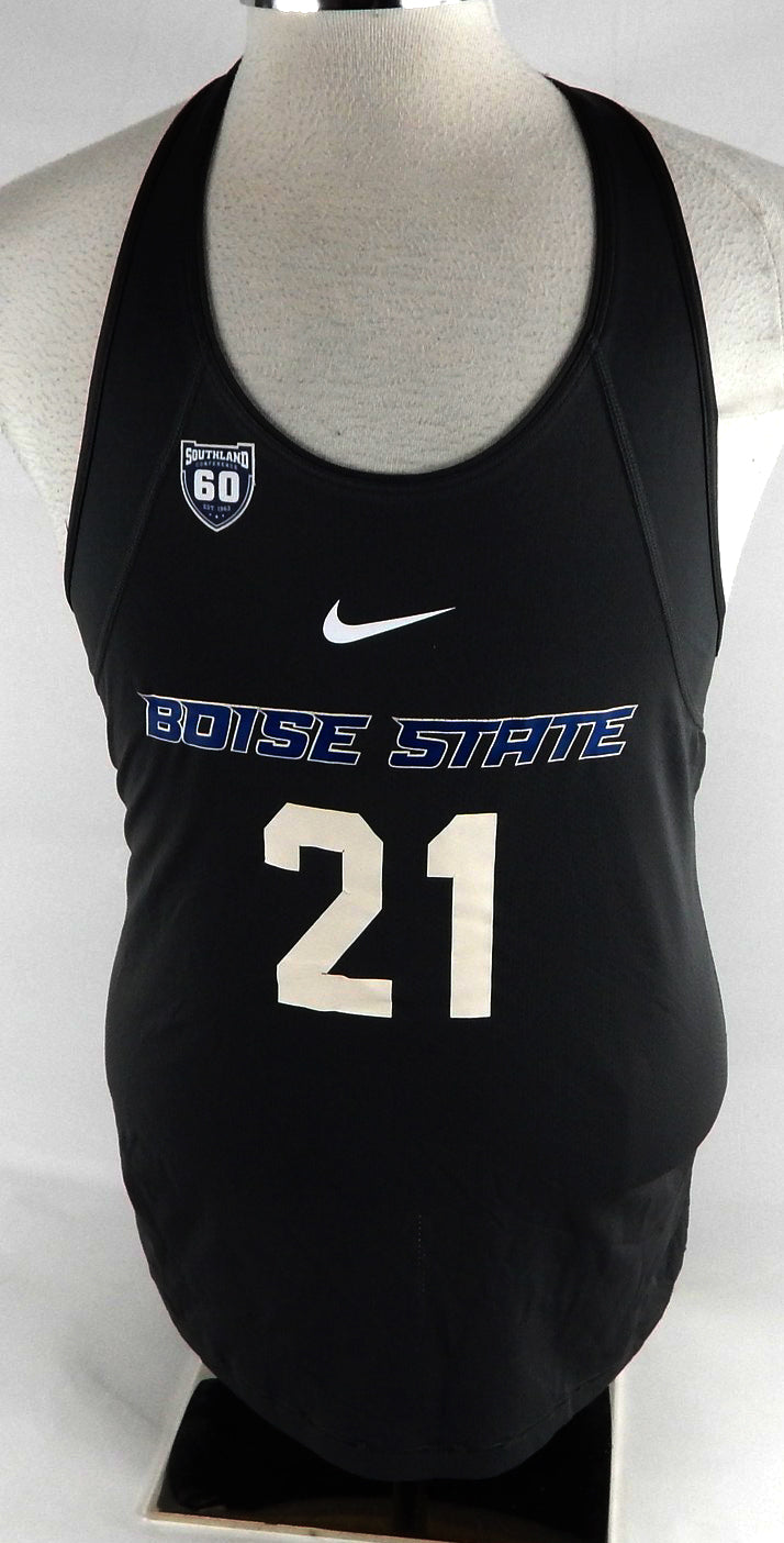 2018 Boise State Broncos #21 Game Used Black Jersey 60th P Beach Volleyball L 1