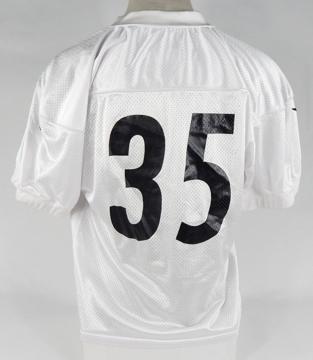 2013 Pittsburgh Steelers #35 Game Issued White Practice Jersey Legendary Patch 48 DP66987 Pic2