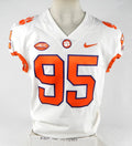 2018-22 Clemson Tigers #95 Game Issued White Jersey NP Rem 44 707